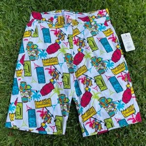 Men's FLOW GOLF Tiki Shorts, Size 30